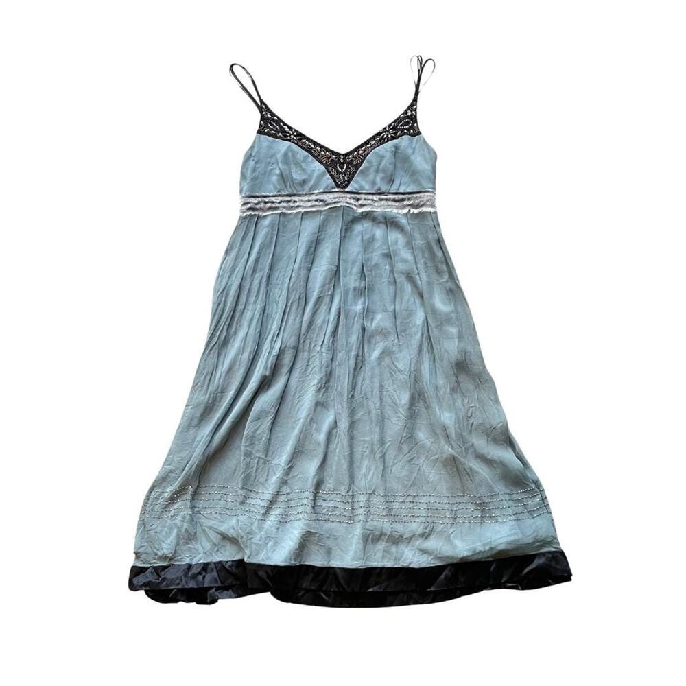 Sue Wong Nocturne silk beaded blue ethereal fairy formal dress prom wedding 6